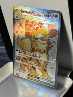 Arcanine ex 224/198 SV01 Scarlet & Violet Base Set Full Art UR Holo EX • NM/M - Image 2