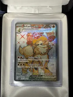 Arcanine ex 224/198 SV01 Scarlet & Violet Base Set Full Art UR Holo EX • NM/M - Image 3