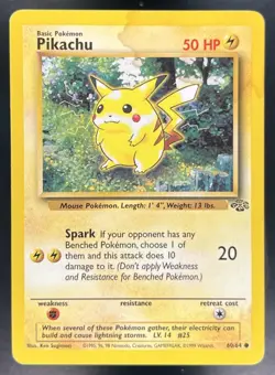 Pikachu 1999 Pokemon Jungle #60/64 - Image 1