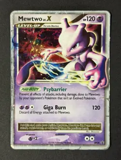 Pokemon Mewtwo LV.X DP28 Black Star Promo Holo Rare HP/DMG - Image 1