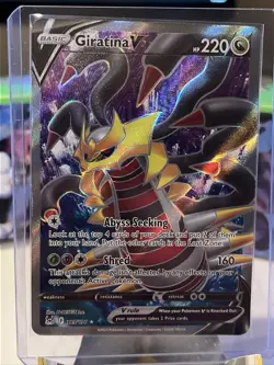 Pokemon TCG Giratina V Sword & Shield - Lost Origin 185/196 Holo Ultra Rare NM - Image 1