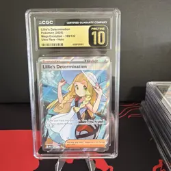 Lillie's Determination Ultra Rare 169/132 Mega Evolution Pokemon CGC PRISTINE 10 - Image 1