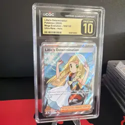 Lillie's Determination Ultra Rare 169/132 Mega Evolution Pokemon CGC PRISTINE 10 - Image 2
