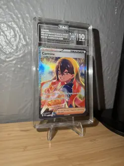 Pokemon TCG SV06 Twilight Masquerade Carmine SIR Holo 217/167 TAG 10 EN - Image 2