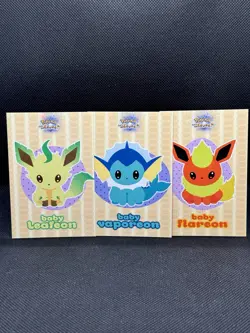 Eeveelution Lets Go Eevee Database Pokemon Cracked Ice Holo Set of 8 - Image 3