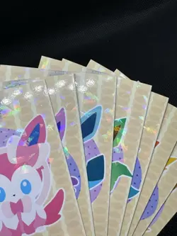 Eeveelution Lets Go Eevee Database Pokemon Cracked Ice Holo Set of 8 - Image 5