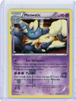 Pokemon Meowstic RC15/RC32 Generations Holo Uncommon 2016 LP - Image 1