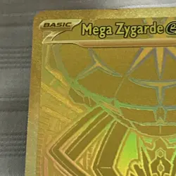 Pokemon TCG Perfect Order Hyper Rare Gold Mega Zygarde EX Full Art 124/088 - Image 3