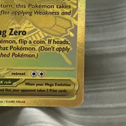 Pokemon TCG Perfect Order Hyper Rare Gold Mega Zygarde EX Full Art 124/088 - Image 5