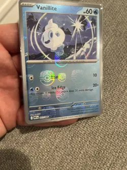 Pokemon Vanillite 27/86 Master Ball Holo White Flare NM - Image 1