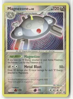 Pokemon Magnezone 8/130 Reverse Holo Diamond and Pearl Holo Rare - Image 1