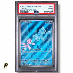 2025 Pokemon White Flare Frillish 126/086 Illustration Rare Holo PSA 9 - Image 1