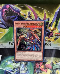 Yugioh! 1x Radiant Typhoon Fonix the Great Flame DOOD-EN017 Ultra Rare 1st Ed NM - Image 1