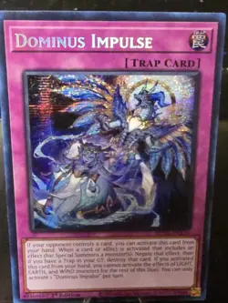 Yugioh Dominus Impulse MP25-EN116 Prismatic Secret Rare 1st Ed Near Mint - Image 1