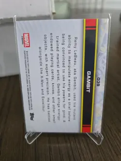 2026 Topps Chrome Marvel Gambit X-Men Raywave Refractor - Image 2