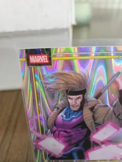 2026 Topps Chrome Marvel Gambit X-Men Raywave Refractor - Image 4