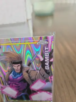 2026 Topps Chrome Marvel Gambit X-Men Raywave Refractor - Image 5