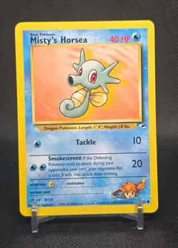 MISTY'S HORSEA - 086/132 - GYM HEROES - POKEMON CARD - LP VINTAGE 2000 - Image 1