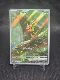 Chespin 87/86 Illustration Rare Pokemon Chaos Rising - Image 1