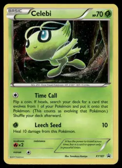 Pokemon Cards Celebi XY187 XY Promo Holo Promo LP *3 - Image 1