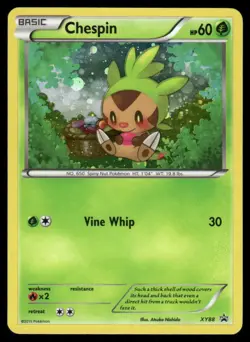 Pokemon Cards Chespin (Collector Chest) XY88 XY Promo Holo Promo NM - Image 1