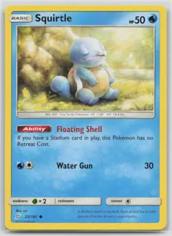 Squirtle 22/181 Common Team Up Pokemon Lightly Played - Image 1