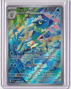 FROGADIER Pokemon ME04 Chaos Rising Illustration Holo Card 089/086 RARE! MINT! - Image 1
