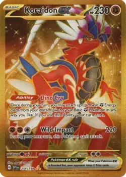 NM-Mint Koraidon ex - 254/198 - Hyper Rare Pokemon Scarlet & Violet - Base Set - Image 1