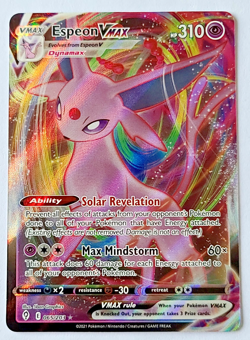 Pokemon TCG: Espeon VMax Evolving Skies #065/203 Full Art MINT - Image 1