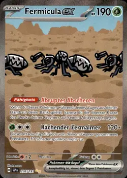 Pokemon 236/191 - Fermicula ex - Special Illustration Rare SSP Sturmische Funken - Image 1