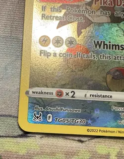 Pokemon TCG Pikachu TG05/TG30 Lost Origin Trainer Gallery NM English - Image 3