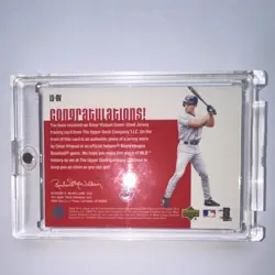 Upper Deck Leading Swatches Omar Vizquel 1999 Cleveland Indians Game Worn Jersey - Image 2