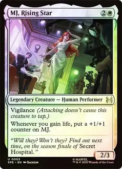 NM Foil MJ, Rising Star, MTG, Marvel's Spider-Man NM Free P&P - Image 1