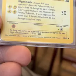 Pokemon TCG Raichu 14/62 Fossil Holo Rare Unlimited 1st edition pokemon rare - Image 3