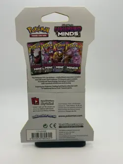 Pokemon TCG Unified Minds Sleeved Booster Pack Sealed - Espeon & Deoxys Artwork - Image 2