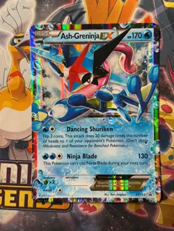 Pokemon Jumbo Cards Ash-Greninja EX XY133 Holo NM - Image 1