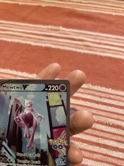 Pokemon TCG Mewtwo v Alt Art Full Art Holo Ultra Rare Card 072/078 Pokemon Go - Image 4