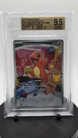 Pokemon TCG Pokemon Promos Charmander 038 Black Star Promo Holo Eng BGS 9.5 - Image 1