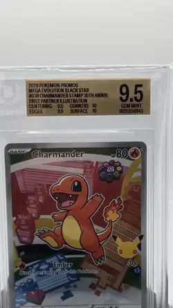 Pokemon TCG Pokemon Promos Charmander 038 Black Star Promo Holo Eng BGS 9.5 - Image 2