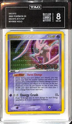 2005 POKEMON EX DEOXYS #17 DEOXYS-REVERSE FOIL - STAMP TAG 8 - Image 1