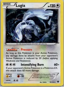Lugia (XY Fates Collide) 78/124 Holo Rare Deck Exclusives Pokemon Near Mint - Image 1