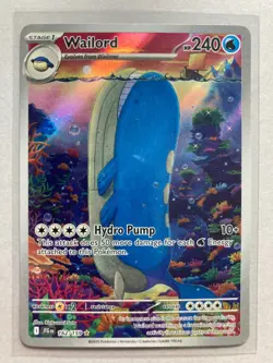 2025 Pokemon TCG Scarlet & Violet Journey Together #162/159 Wailord IR - Image 1