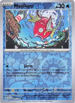 Magikarp 044/198 Common Scarlet & Violet Pokemon Reverse Holo Near Mint - Image 1