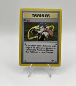 Pokemon TCG Koga 19/132 Gym Challenge Holo Rare Unlimited English 1999 - Image 1