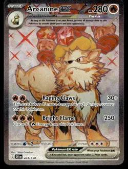 Arcanine ex SV01: Scarlet & Violet Base Set Holo 224/198 Pokemon TCG - Image 1