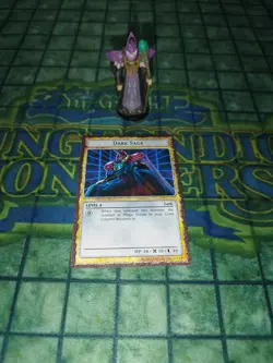 Yugioh Dungeon Dice Monsters Dark Sage custom figure card! DDM - Image 1