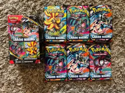 Pokemon Mega Evolution Chaos Rising Booster Bundle 6 Pack- New (box damage) - Image 1