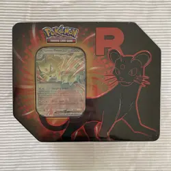 2025 Pokemon Trading Card Game Destined Rivals Team Rocket Tin Persian SEALED - Image 1