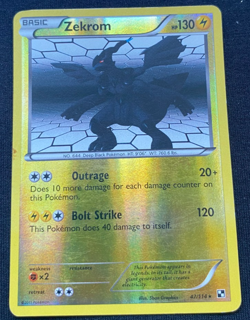 Zekrom 47/114 - Reverse Holo Rare 2011 Pokemon TCG Black & White Pokemon — HP - Image 1