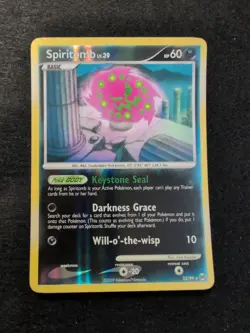 Pokemon TCG - Platinum Arceus - Spiritomb Lv. 39 32/99 - Rare Reverse Holo - Image 1